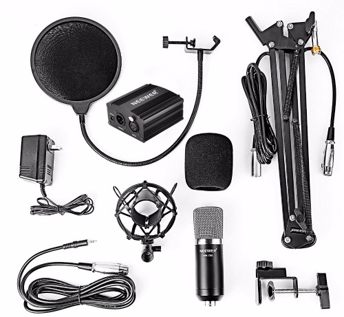 Neewer NW-700 Condenser Microphone & NW-35 Scissor Arm Stand