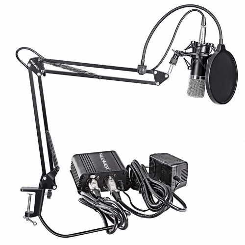 Neewer NW-700 Condenser Microphone & NW-35 Scissor Arm Stand