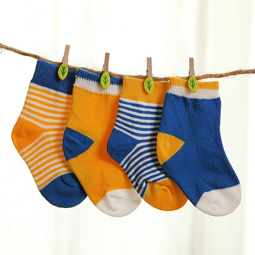 DreamShining Spring Baby Socks Set 4 pair Cotton