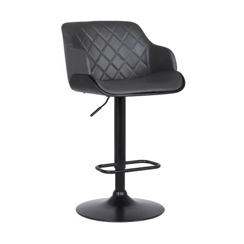 Toby Black Adjustable Height Stool