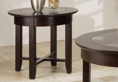 Demilune Round Glass Top End Table Demilune Round Glass Top End Table