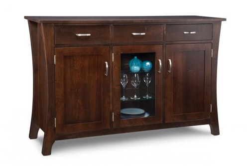 Yorkshire 3 Door/1 Glass/3 Drawer Sideboard