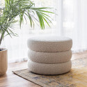 Fiel Ottoman - Off White Boucle - S