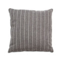 Breathe 22" Square Feather Cushion - Grey Stripe