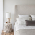 Faye Queen Bed - Off White