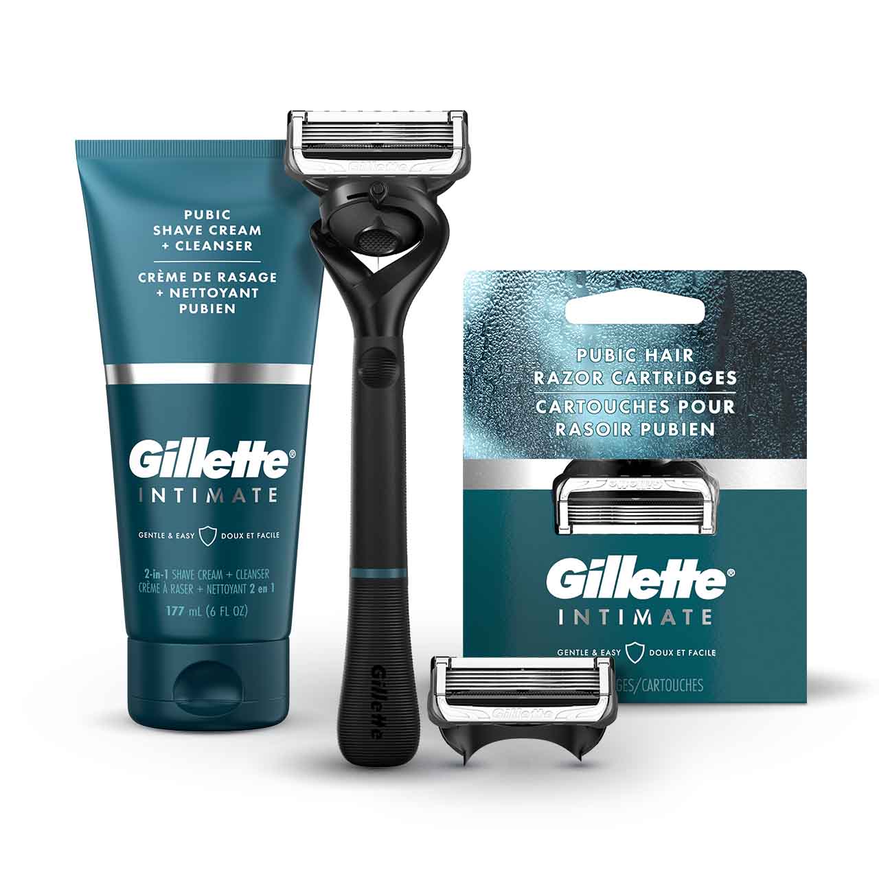 Ensemble de rasoir pour poils pubiens Gillette INTIMATE™