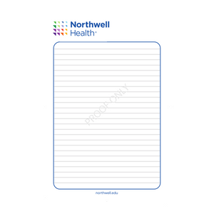 Custom Note Pads - 5-1/2” x 8-1/2”.  - 25 Pages