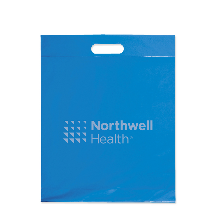 Die Cut Handle Bag - Flexo Ink Print (12" x 15" x 3")