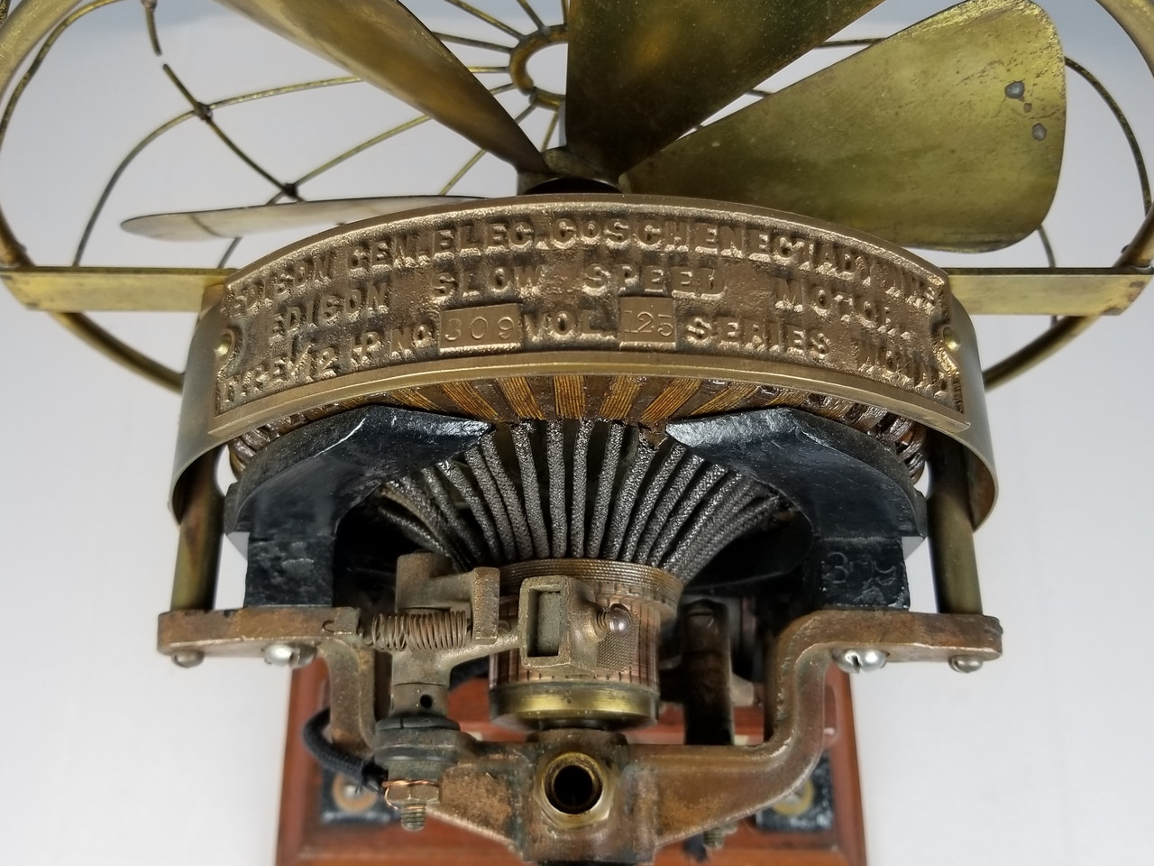 1891 Edison Slow Motor fan Antique Fan Supply Co