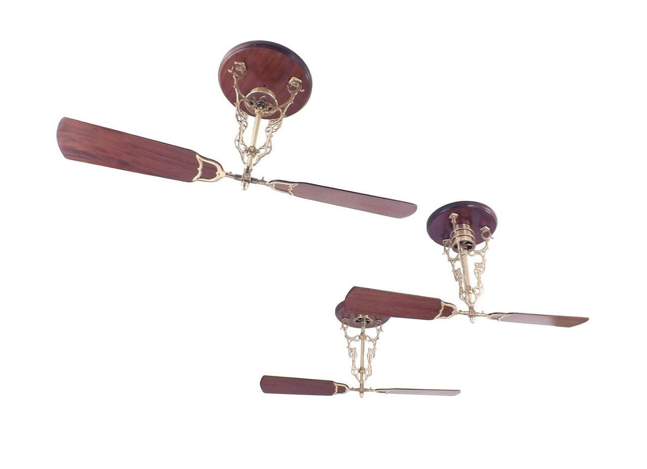 3 1890's Restored Belt Drive Ceiling Fans Plus Belts and Motor