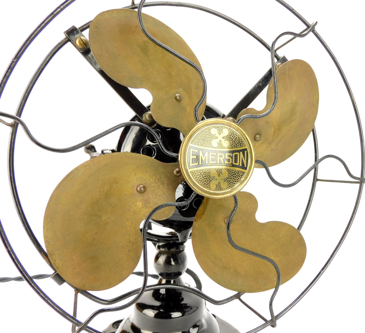 Circa 1914 Emerson 9" Desk Fan Type 19645 All Original Antique Fan