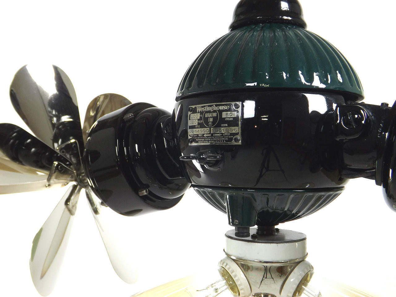 Professionally Restored Pair of Westinghouse Gyro Ceiling Fans ...