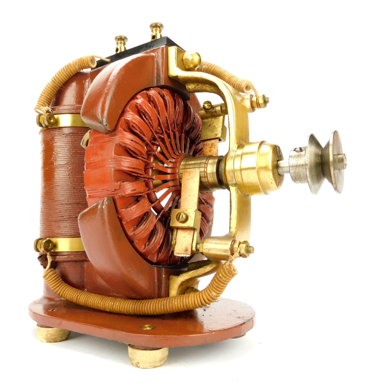 1900 Edison C Frame Brown Utility Motor Bipolar - Antique Fan