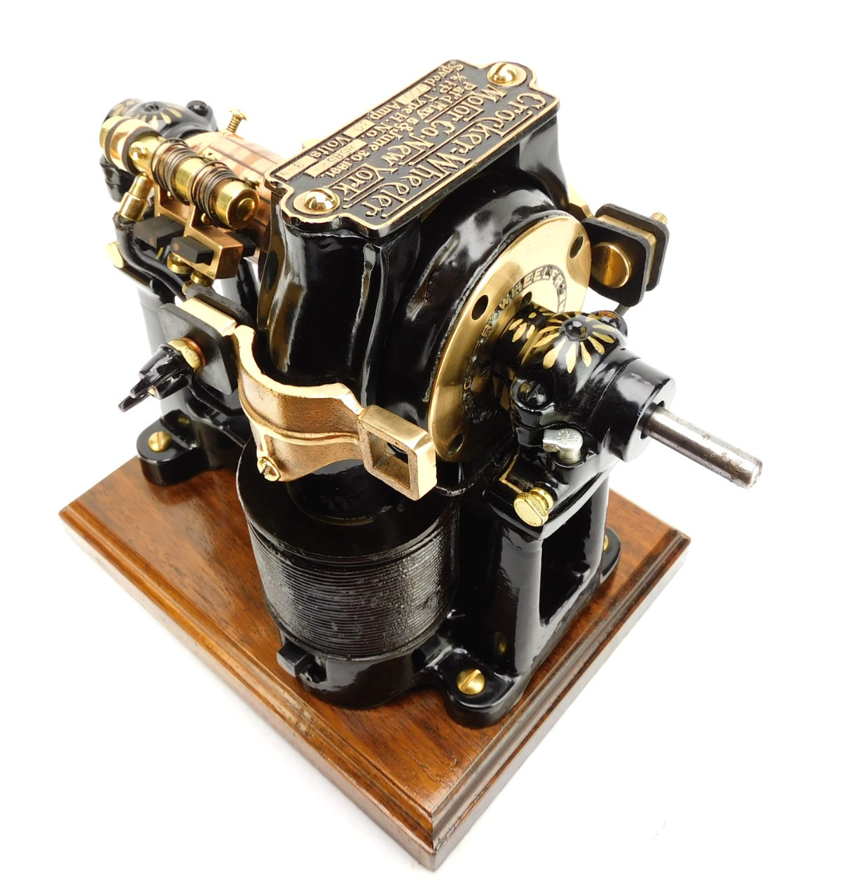 1891 Crocker Wheeler 1/6th HP Plating Dyanmo - Antique Fan Supply Co