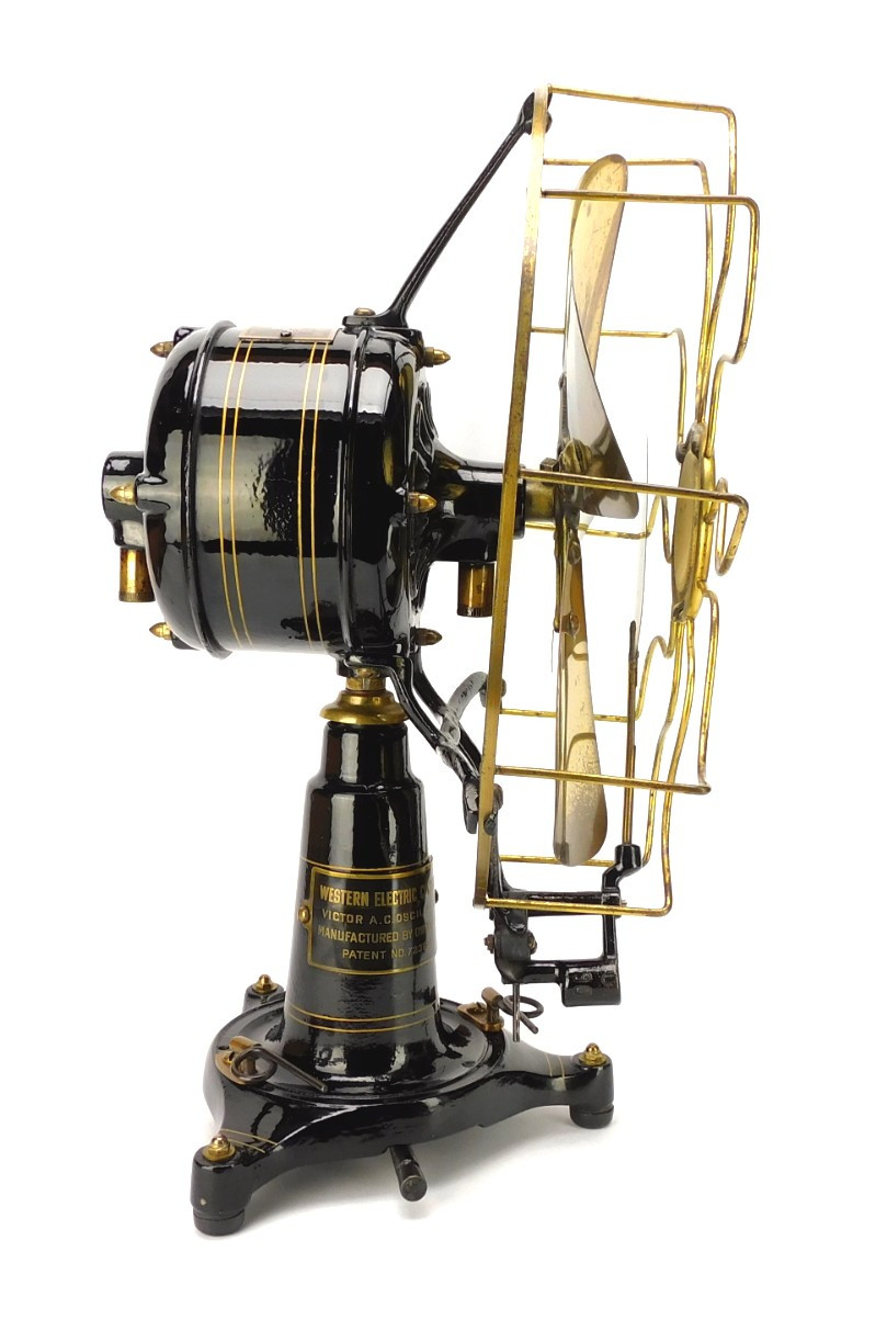 Circa 1907 Western Electric Victor Lollipop Fan Original Patina