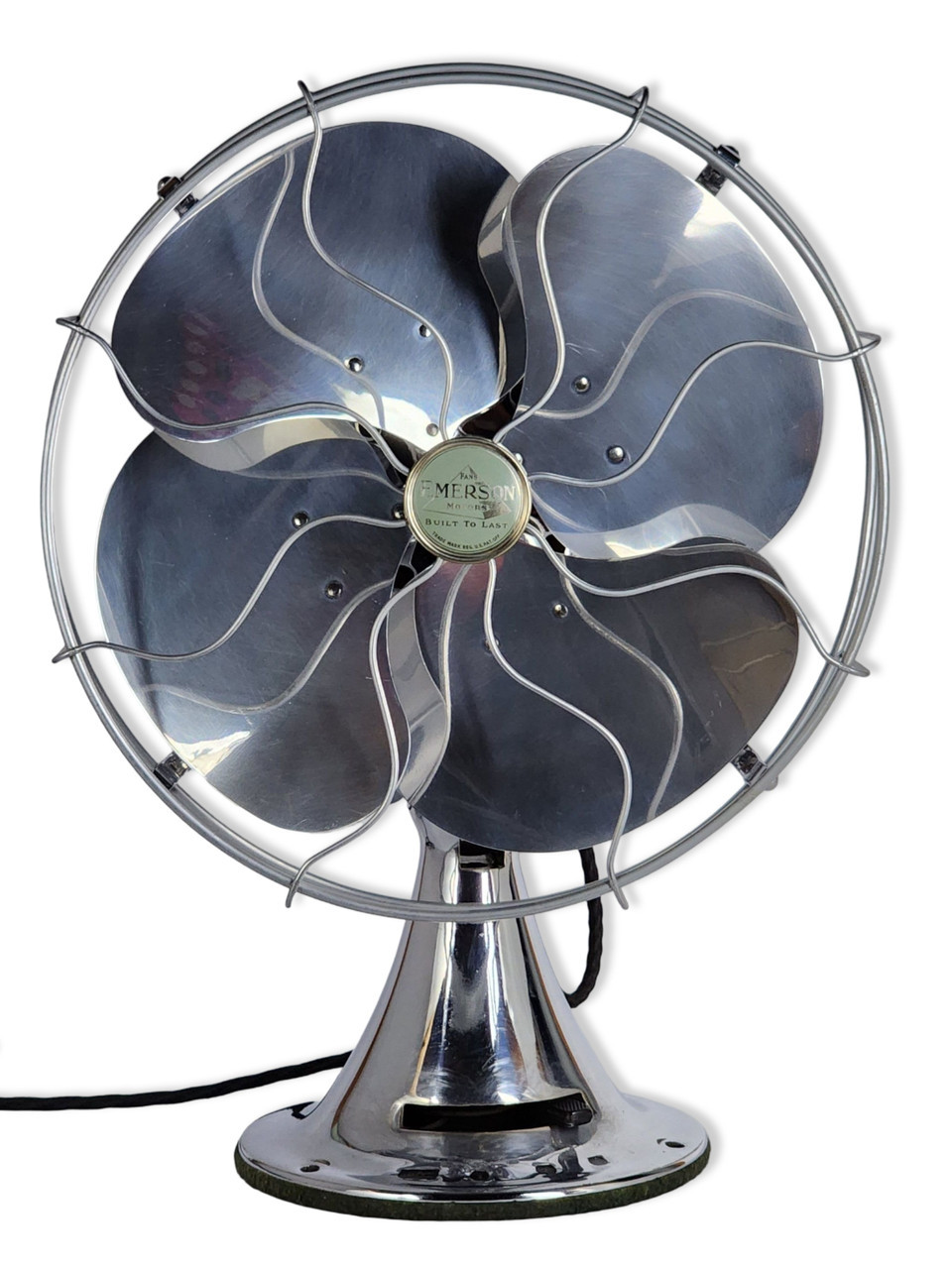 Rare Circa 1938 Emerson All Chrome Type 77646-AK Oscillating Desk