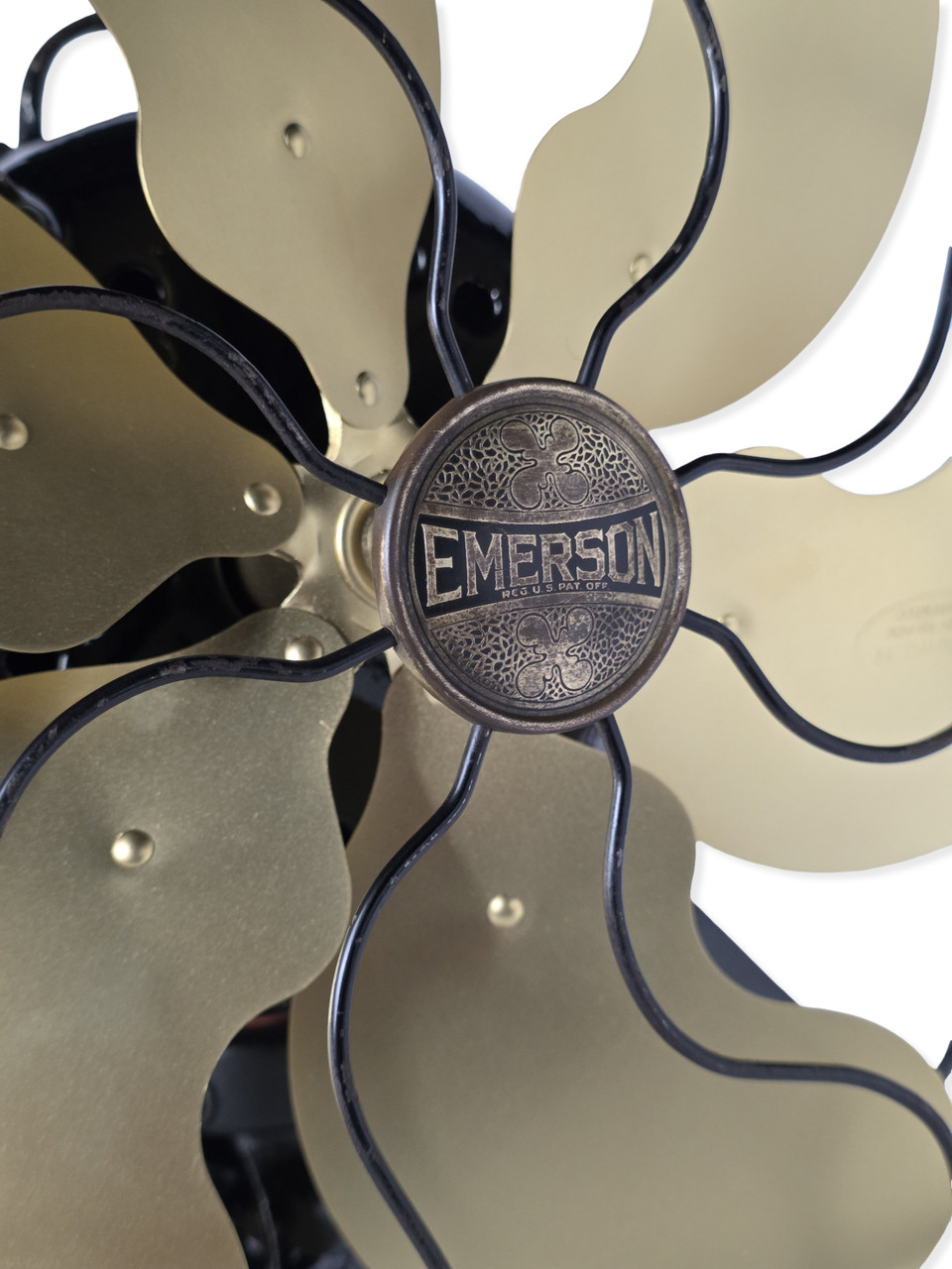 Circa 1929 Emerson Type 29666 6 Blade Oscillating Desk Fan