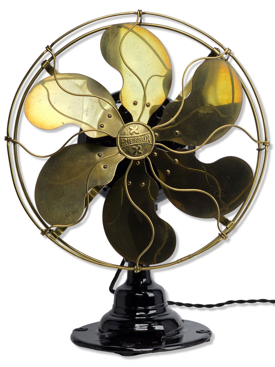 1911 Emerson 16666 Oscillating Desk Fan All Original - Antique Fan