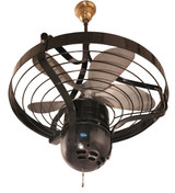 Circa 1949 Reynolds Radi-Aire Art Deco Modernist Ceiling Fan