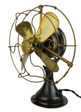 Circa 1919 8" GE All Brass Oscillating Desk Fan