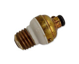 G.E. General Electric Co. Brass Porcelain Screw In Socket Plug