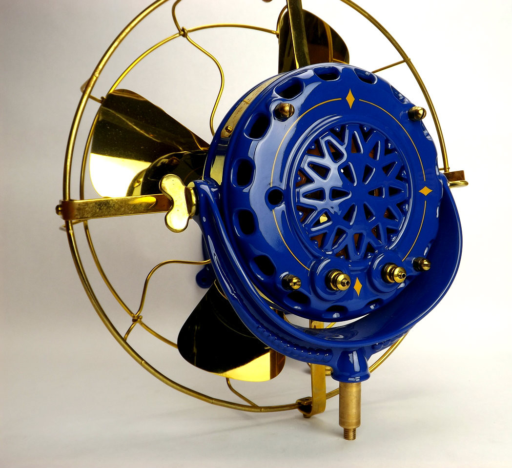 12" 1901 Restored Wall Mount Pancake Fan Fair 2013 Antique Fan Supply Co