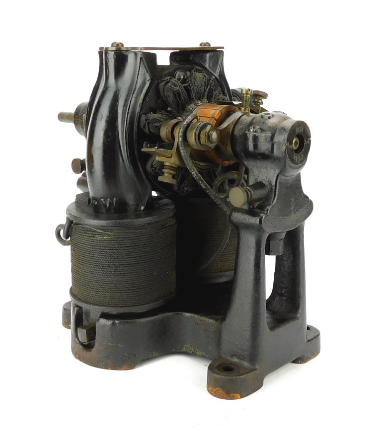 1890's Crocker Wheeler 1/8 HP Bipolar Motor with Switch Antique Fan