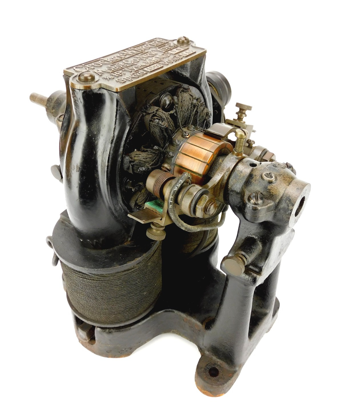 1890's Crocker Wheeler 1/8 HP Bipolar Motor with Switch Antique Fan