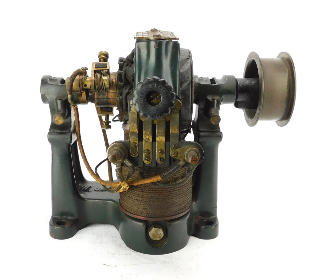 1890's Crocker Wheeler 1/6 HP Bipolar Motor With Switch Antique Fan