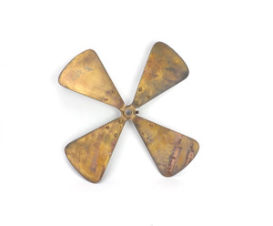 Original 12" Peerless/ Colonial Brass Blade For DC Fan  Original 12" Peerless/ Colonial Brass Blade For DC Fan