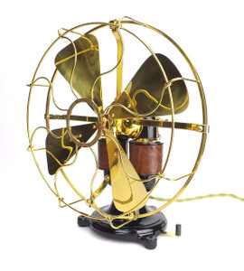 Professionally Restored Circa 1897 12" Western Electric Bipolar DC Desk Fan Professionally Restored Circa 1897 12" Western Electric Bipolar DC Desk Fan