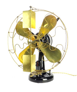 Circa 1909 16" Westinghouse Vane Oscillating Desk Fan Circa 1909 16" Westinghouse Vane Oscillating Desk Fan