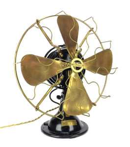 Circa 1915 16" Menominee Snowflake Oscillating Table Fan Circa 1915 16" Menominee Snowflake Oscillating Table Fan