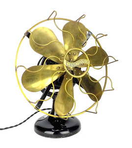 1907 All Original 12" 6 Blade Westinghouse Tank Motor Desk Fan 1907 All Original 12" 6 Blade Westinghouse Tank Motor Desk Fan