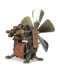1889 Riker Electric Bipolar Fan With Claw Feet 1889 Riker Electric Bipolar Fan With Claw Feet