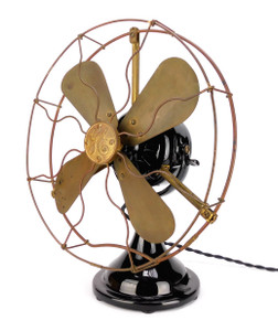 Circa 1914 12" GE Small Motor Yoke (SMY) Desk Fan Restored/ Original Circa 1914 12" GE Small Motor Yoke (SMY) Desk Fan Restored/ Original