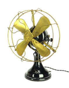 *All Original Finish GE 12" BMY Big Motor Yoke Desk Fan *All Original Finish GE 12" BMY Big Motor Yoke Desk Fan