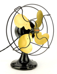Circa 1924 9" Emerson Jr. Stationary Desk Fan Circa 1924 9" Emerson Jr. Stationary Desk Fan
