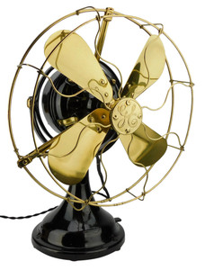 Nicely Restored GE 12" Kidney Oscillating Desk Fan