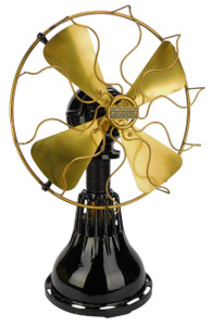 Circa 1916 12" Lake Breeze Desk Model A Hot Air Fan Circa 1916 12" Lake Breeze Desk Model A Hot Air Fan
