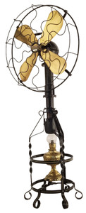 Circa 1916 16" Lake Breeze Model B Floor Model Hot Air Fan Circa 1916 16" Lake Breeze Model B Floor Model Hot Air Fan
