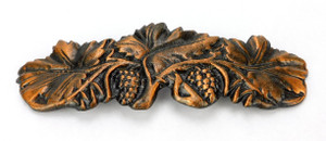 GE Grape Leaf Limited Production Cast Brass Side Decrement Copper Oxide GE Grape Leaf Limited Production Cast Brass Side Decrement Copper Oxide