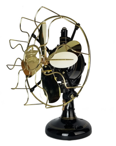 Circa 1911 Robbins & Myers 12" Feathervane Oscillating Desk Fan Professionally Restored Circa 1911 Robbins & Myers 12" Feathervane Oscillating Desk Fan Professionally Restored