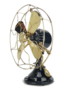 Circa 1914 12" GE Collar Oscillating Desk Fan Restored Circa 1914 12" GE Collar Oscillating Desk Fan Restored