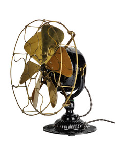 Circa 1908 Emerson Trojan 5610 12" 6 Blade Ornate Base Restored Fan Circa 1908 Emerson Trojan 5610 12" 6 Blade Ornate Base Restored Fan
