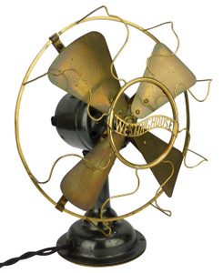 Circa 1912 8" Westinghouse All Brass Desk Fan Circa 1912 8" Westinghouse All Brass Desk Fan