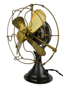 Circa 1919 8" GE All Brass Oscillating Desk Fan Circa 1919 8" GE All Brass Oscillating Desk Fan