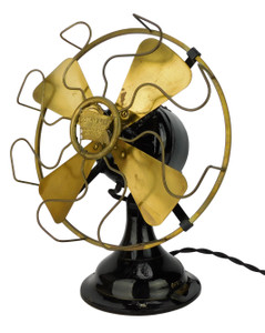 Circa 1914 8" R&M Robbins Myers 1801 Desk Fan Original Circa 1914 8" R&M Robbins Myers 1801 Desk Fan Original