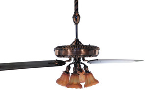 Circa 1899 Beautifully Restored Emerson CF28 2 Blade Ceiling Fan 