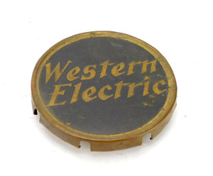 Original Brass Western Electric Banner Cage/Guard Tag Badge